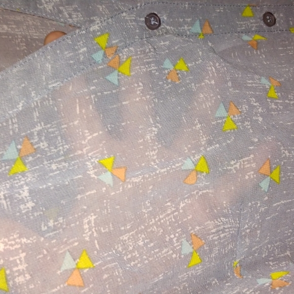 Mossimo sheer sleeveless top grey blue used in great condition size XL - Picture 8 of 16